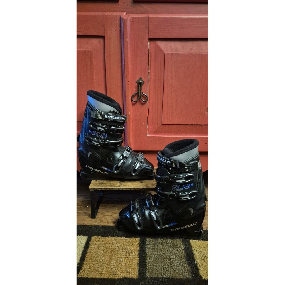 Dalbello Size 9 608TX Triax Men’s Winter Downhill Snow Ski Boots Blue Black Read